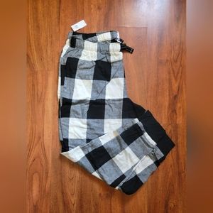Old Navy | Flannel Jogger Pajama Pants | White Buffalo Plaid | Size L | …